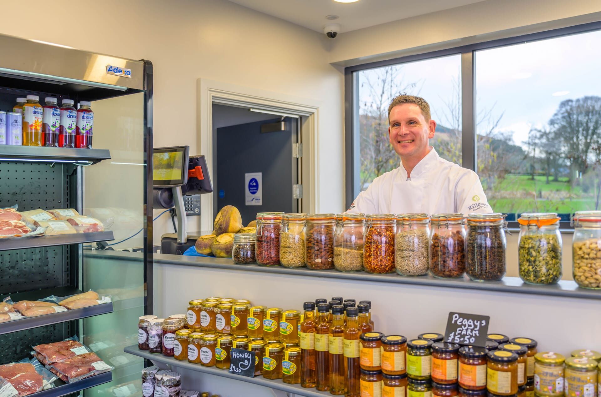 Farm Shop Butcher at Killeavy Castle Estate.