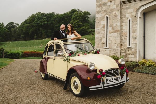 Alex and Michael at Killeavy Castle Estate