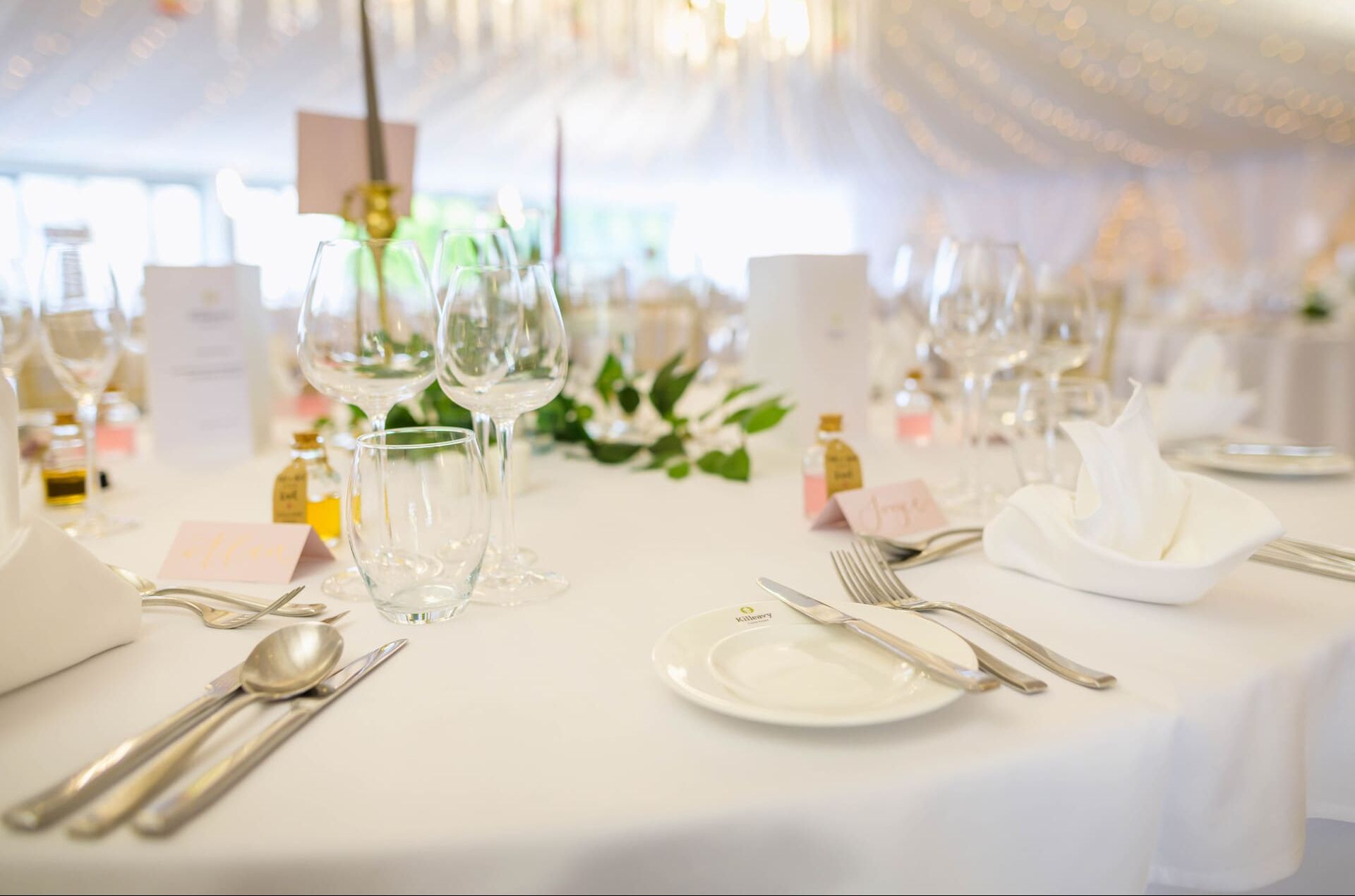 Wedding Table at Killeavy Castle Estate