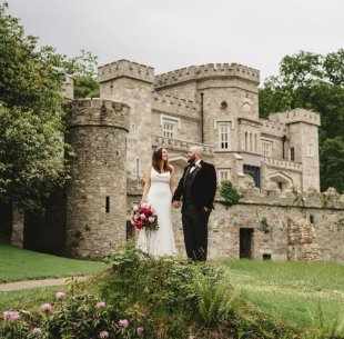 Alex and Michael in front of Killeavy Castle www.killeavycastle.com_v2