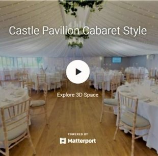 Explore our Castle Pavilion Cabaret Style
