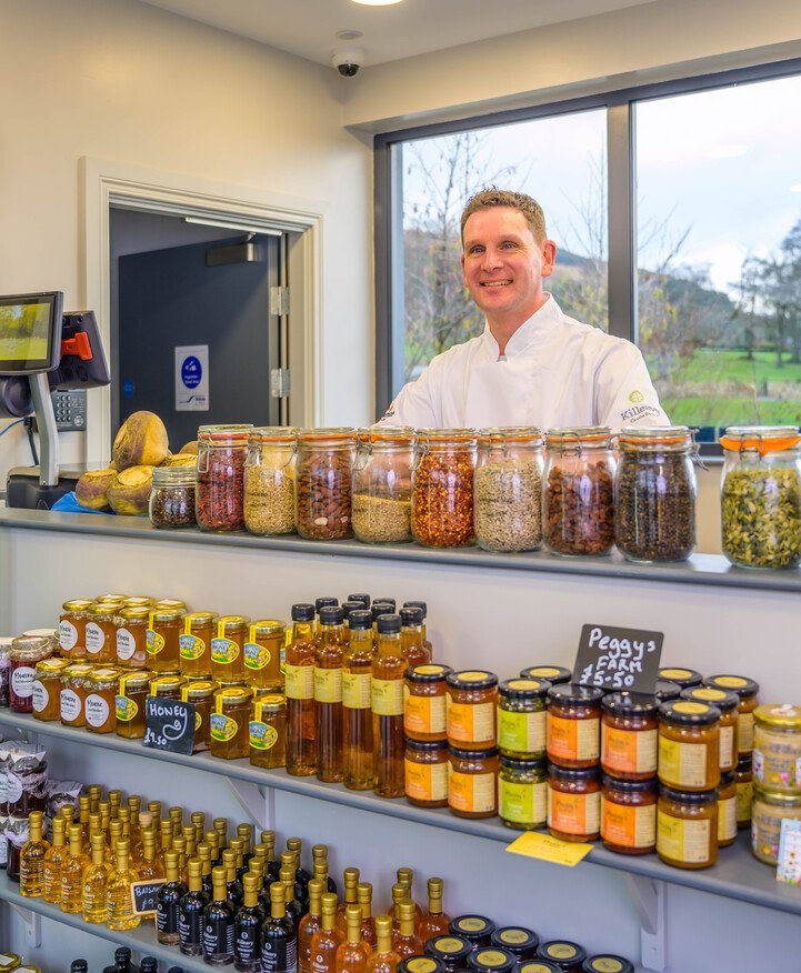 Farm Store selling produce from the onsite working farm at Killeavy Castle Estate and from local suppliers in Northern Ireland